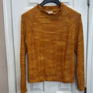 LOFT Golden Cowl Neck Sweater